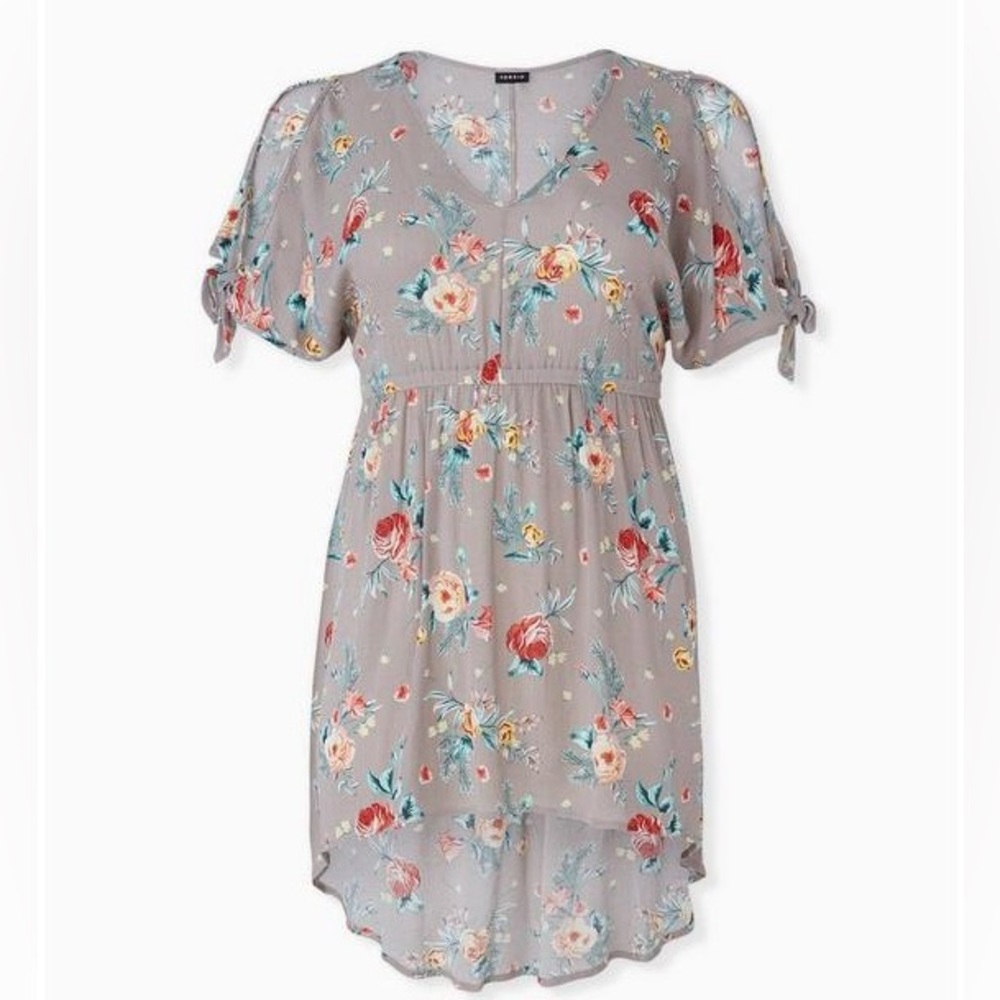 Torrid Babydoll Gauze Tunic Top